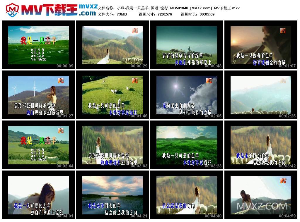 小琢-我是一只羔羊_国语_流行_MB501840